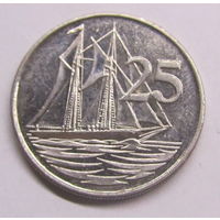Каймановы острова 25 центов 2005 г