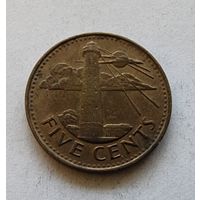 Барбадос 5 центов, 2010