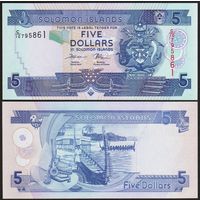 Соломоновы острова 5 долларов образца 2018 года UNC p26(4)