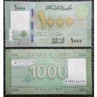 1000 ливров Ливан 2016 г. UNC