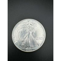 Американский серебряный орёл 1992г АЦ 1 доллар