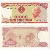 Вьетнам 10000 донгов образца 1993 года UNC p115