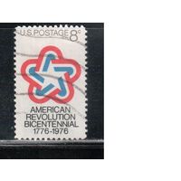 США-1971, (Мих.1043) , гаш. , 200-лет США(одиночка)