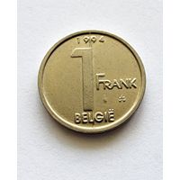 Бельгия 1 франк, 1994 Надпись на голландском - 'BELGIE'