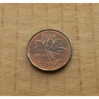 Канада, 1 цент 1992 г., из юбилейной серии к 125-летию доминиона Канады