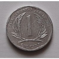 1 цент 2008 г. Восточные Карибы
