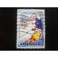 Словения 1997 лыжи, скоростной спуск