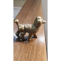 Статуэтка бронза собака Пудель