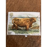Великобритания 1984. Высокогорная корова. Марка из серии