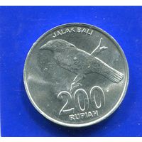 Индонезия 200 рупий 2003 UNC
