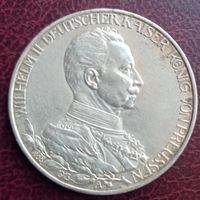Германия Пруссия 3 марки 1913. 25 лет правления