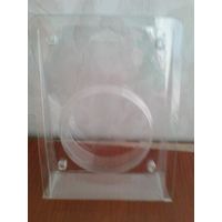 Прозрачная Пластиковая Подставка/Упаковка - Для Хоккейных Шайб - Размер: 150*110*35 мм.