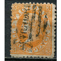 Австралийские штаты - Виктория - 1867/1881 - Королева Виктория 3Р - [Mi.57a] - 1 марка. Гашеная.  (LOT EV18)-T10P19