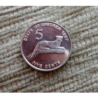 Werty71 Эритрея 5 центов 1997 1991