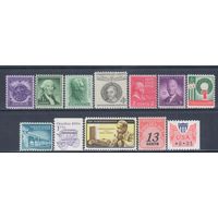 [992] США. 12 чистых марок. MNH