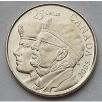 Канада 25 центов 2005 г. Год Ветеранов