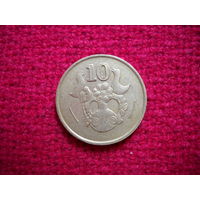 Кипр 10 центов 1990 г.