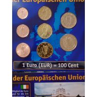 Ирландия евро набор монет 2003-2008 unc