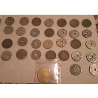 Монеты старой Испании (до 1950) 30 шт, + бонус (на фото)