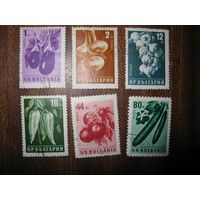 6 марок Болгария 1958 Флора овощи (С)