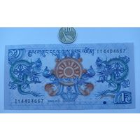 Werty71 Бутан 1 нгултрум 2013 UNC банкнота