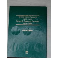 Альбом с долларами Эйзенхауэр. Лунный доллар. Susan B.  США