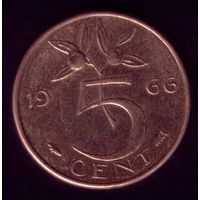 5 центов 1966 год Нидерланды