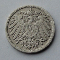 Германия - Германская империя 5 пфеннигов. 1914. D