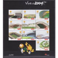 2003 Португалия 2747-2756KL Чемпионат Европы УЕФА 2004 7,50 евро