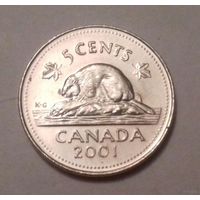 5 центов, Канада 2001 P