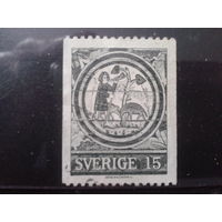 Швеция 1971 Фреска в кирхе, 15 век