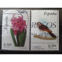 Испания 2007 Флора и фауна Полная серия Михель-1,2 евро гаш