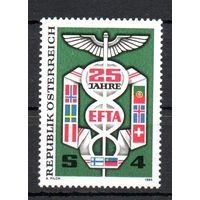 25 лет Европейской свободной торговой зоне Австрия 1985 год серия из 1 марки