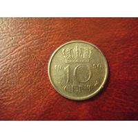 10 центов 1950 год Нидерланды