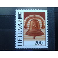 Литва 1991 Колокол свободы, нац. символ** Михель-2,0 евро