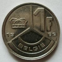 1 франк 1989 (Ё) Бельгия