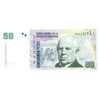 Аргентина 50 песо образца 200-2015 года UNC p356(7)