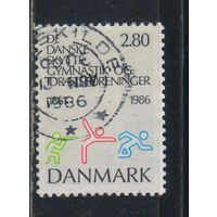 Дания 1986 125 летие Ассоциация датских стрелковых, гимнастических и спортивных клубов Пиктограмма  #871
