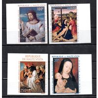 Религиозная живопись Верхняя Вольта 1967 год серия из 4-х б/з марок