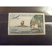 1959 Французская колония Новая Каледония чистая дорогая концовка серии MNH** авиация парусник флот (2-8)