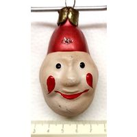 Ёлочная игрушка СССР : Голова клоуна