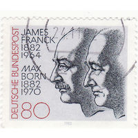 Джеймс Франк и Макс Борн (физики и лауреаты Нобелевской премии) 1982 год