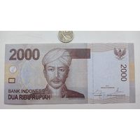 Werty71 Индонезия 2000 рупий 2014 UNC банкнота