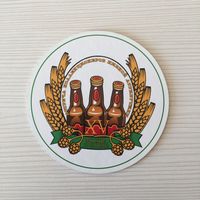 Подставка под пиво со встречи коллекционеров пивной атрибутики (Москва, Россия, 2012)