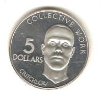 5 долларов 1977 г. серебро