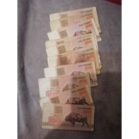100 рублей 1992г 13 шт