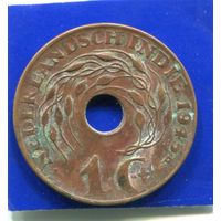 Голландская Индия 1 цент 1945 Р