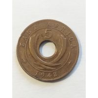 Британская Восточная Африка 5 центов 1942