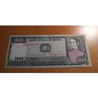 1000 песо Боливия 1982