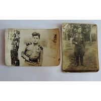 Фото сержанта ветерана войны 40-е годы СССР. Размер 8.5-12.5, 8.5-12 см. 2 шт.